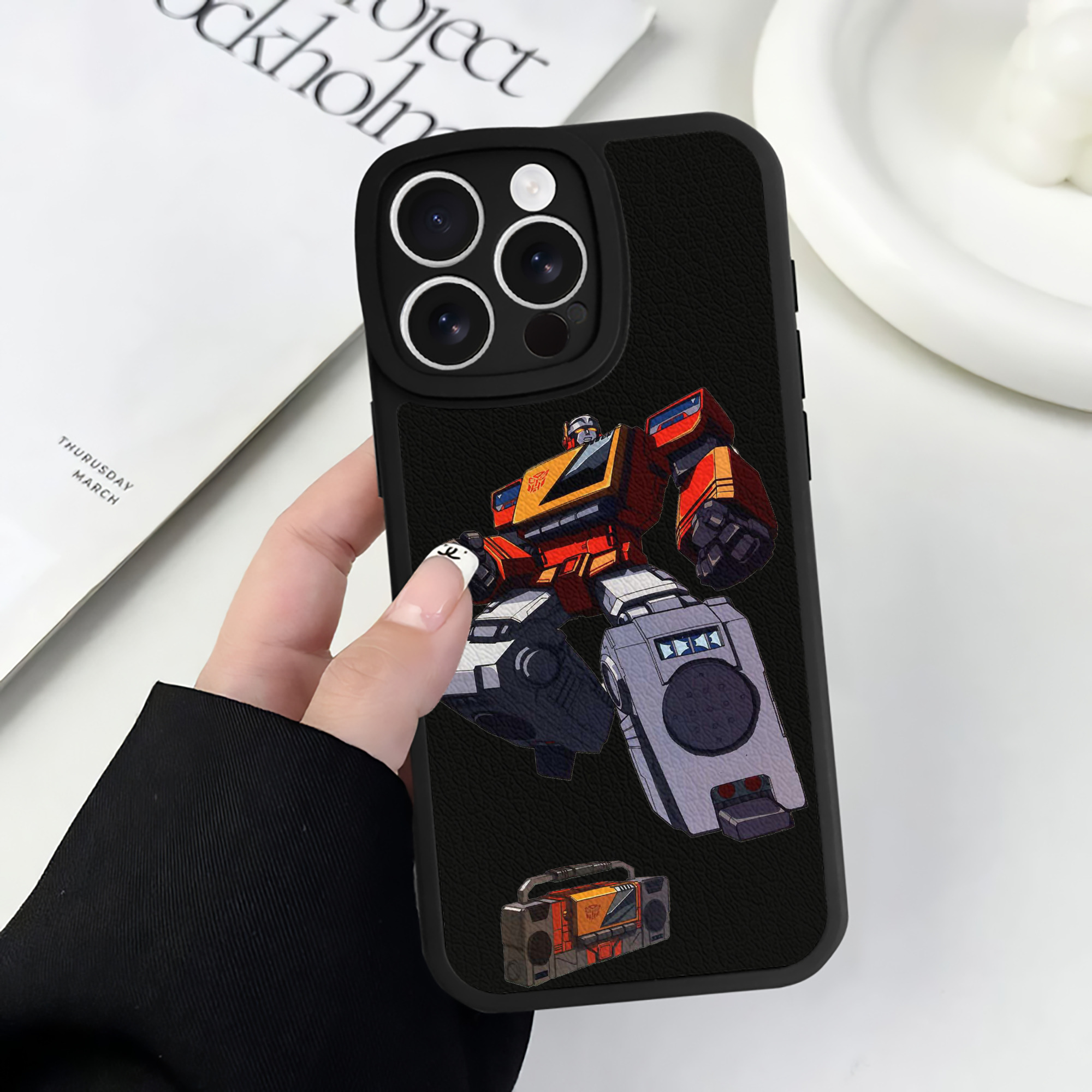 （画像用）  【iPhone 16シリーズ対応】シリコンスマホケース（レザー調） 材質：シリコン